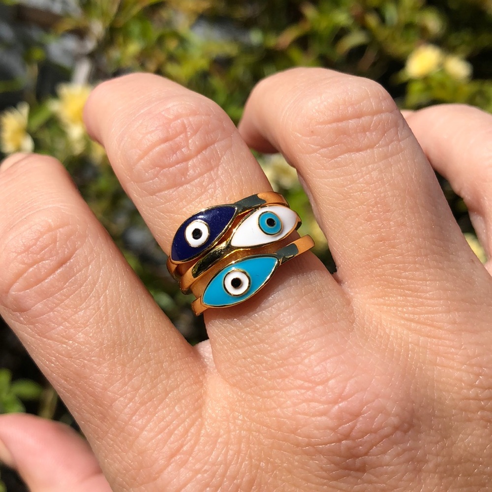 🎉Host Pick🎉Evil Eye Rings - Picture 3 of 5